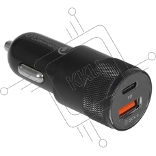 Автомобильное зарядное устройство Cablexpert MP3A-UC-CAR24, 38Вт, быстрая зарядка QC3.0/PD, 2 порта: USB и Type-C