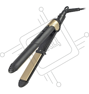 Щипцы для волос GALAXY LINE GL 4519, черный, 40 Вт, максимальная температура 180°С, керамическое покрытие поверхностей, индикатор работы, ножка-подставка для обеспечения защиты от нагрева поверхности стола, шнур питания, вращающийся на 360°, подвесная пет