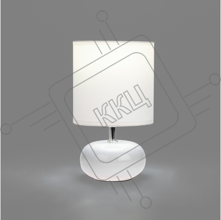 Светильник декоративный настольный Форте, основание белого цвета, белый абажур, цоколь Е27, 60Вт REXANT