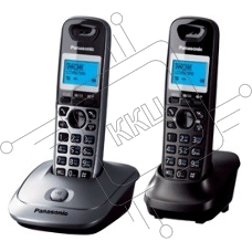 Телефон беспроводной (DECT) Panasonic KX-TG2512RU1 {Доп трубка в комплекте, АОН, Caller ID, спикерфон, полифония}