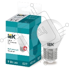 Лампа Iek LLE-G45-9-230-40-E27 светодиодная ECO G45 шар 9Вт 230В 4000К E27