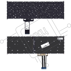 Клавиатура для ноутбука Acer Aspire 7 A715-73 черная с подсветкой