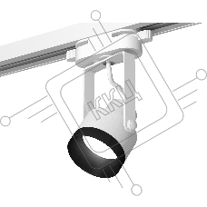 Светильник Ambrella light XT6601041 WH/PBK белый/черный полированный MR16 GU10 (C6601, N6131)