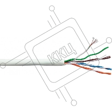 Кабель информационный Lanmaster LAN-5EFTP-PT-LSZH-WH cat.5e FTP 4 пары 26AWG LSZH внутренний 305м серый
