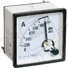 Амперметр ИЭК Э47 72х72мм 1000/5А кл. точн. 1.5  IPA10-6-1000-E