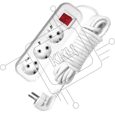 Удлинитель 3х3м с заземл. 16А IP20 S-303 с выкл. ПВС 3х1 UNIVersal 9631986