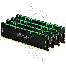 Оперативная память Kingston Fury Renegade, DDR4, 16GB (2x8GB), 3600MHz, CL16, DIMM, с радиаторами, RGB, черный
