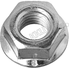Гайка DIN 6923 с фланцем, M10, 4 шт, кл. пр. 8, оцинкованная, ЗУБР