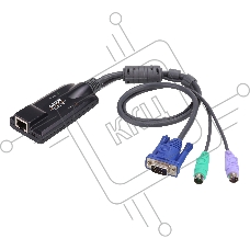 Модуль удлинителя, SVGA+KBD+MOUSE PS/2,50 метр., для подкл. комплекта перключат. KH1508A/1516A/1508Ai/1516Ai/2508A/2516A/KL1508A/KL1516A, макс.разреш. 1280х1024, RJ45+HD-DB15+2х6MINIDIN, Female+3xMale, без Б.П., (DDC2B) [KA7520] PS/2 CPU Module for KH2516