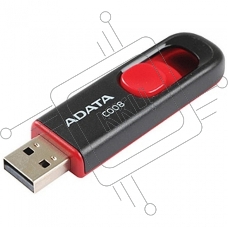 Флэш диск USB 2.0 ADATA Flash Drive 64Gb С008 Black-Red