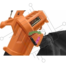 Воздуходувка-пылесос Carver BV 2800E 2800Вт пит.:от сети черный/оранжевый