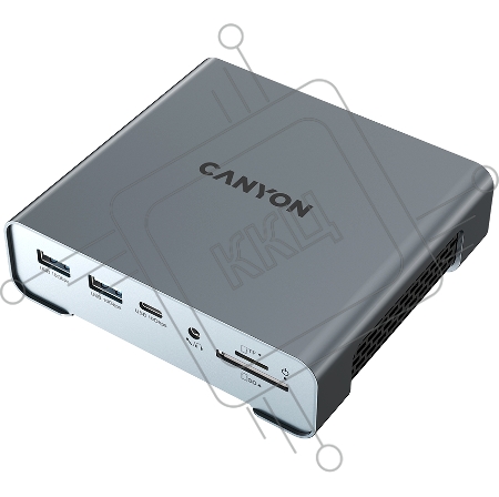 Док-станция 16in1 type c multiport docking, with USB C cables +65W AC power adapter , support all  USB3.2 GEN1/USB 3.2 GEN2 computer(computer type c support PD/DP) in Space grey colorsize 120*109*36mm, 265.4g