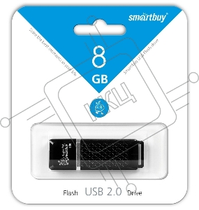 Флэш память Smartbuy USB Drive 8Gb Quartz series Black SB8GBQZ-K
