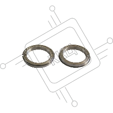Комплект подшипников Cet CET2726 (XG9-0442-000) для HP LJ 9000/9040 Color LJ CP6015/CM6030 тефлонового вала