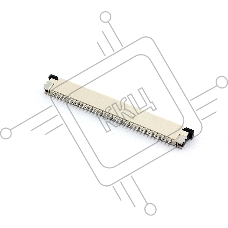 Разъем FPC  Half Coverage Bottom Contact 1.0K-BX-36PWB 36 pin высота 2мм шаг 1мм