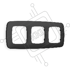 Рамка OMEGA Ecta (Графит Мягкое касание) 3-ая OF140803