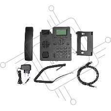 IP-телефон Flat-Phone C10: 2 SIP-аккаунта, 2 порта 10/100BASE-T (RJ-45), ЖК-дисплей, PoE, адаптер питания 220В
