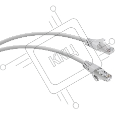 Патч-корд WRline WR-PC-RJ45-FTP-5E-1-GY F/UTP общий экран RJ-45 вил.-вилка RJ-45 кат.5E 1м серый LSZH (уп.:1шт)