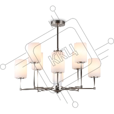 Люстра Ambrella light LH56213/8 SN/FR никель/белый матовый E27/8 max 60W D700*600