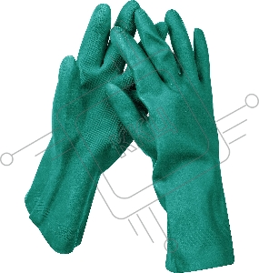 Перчатки ЗУБР НИТРИЛ нитриловые, стойкие к кислотам и щелочам, размер S