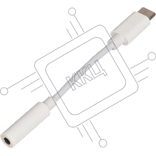 Переходник Buro BHP TPC-JCK USB Type-C (m) Jack 3.5mm (f) белый