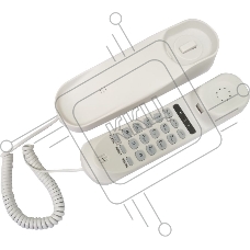 Телефон проводной Ritmix RT-002 белый