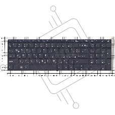 Клавиатура для ноутбука Sony FIT 15 SVF15 черная