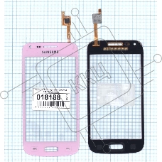Сенсорное стекло (тачскрин) для Samsung Galaxy Core Plus SM-G350 розовое