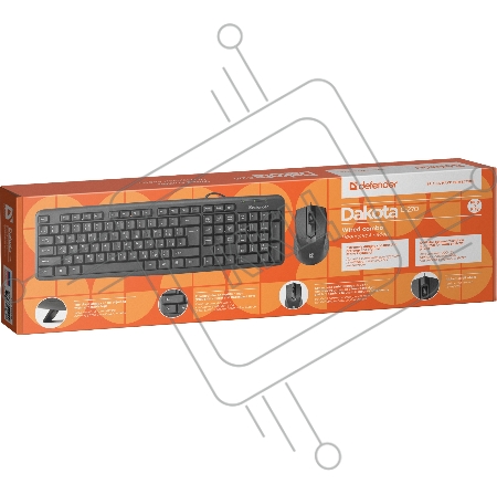 Клавиатура + мышь DEFENDER DAKOTA C-270 RU 45270