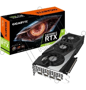 Видеокарта GIGABYTE GeForce RTX 3060 GAMING OC 12G LHR / 1837MHz 12GB GDDR6 192bit 2xDP 2xHDMI 1x8pin 550W / GV-N3060GAMING OC-12GD