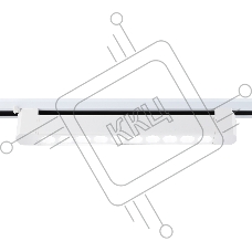 Трековый однофазный светильник Ambrella light GL6706 WH белый IP20 20W 4200K 24° 323*35*57