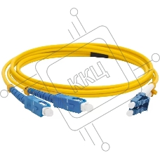 Патч-корд Lanmaster LAN-2LC-2SC/SU-3.0 2xOS2 LC дуплекс-SC дуплекс 3м LSZH оранжевый