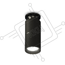 Светильник Ambrella Light XS6302200 SBK/PBK черный песок/черный полированный MR16 GU5.3 (N6902, C6302, A2061, N6102)
