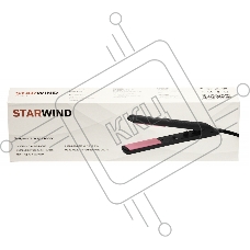 Выпрямитель Starwind SHE5500 25Вт черный/розовый (макс.темп.:200С)