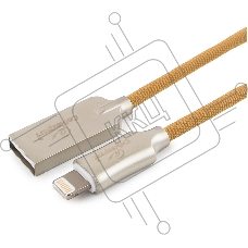 Кабель USB Cablexpert для Apple CC-P-APUSB02Gd-1M, MFI, AM/Lightning, серия Platinum, длина 1м, золотой, блистер