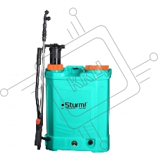Опрыскиватель Sturm GS8216BM садовый ранцевый аккумуляторный с ручной подкачкой, 16л [GS8216BM]