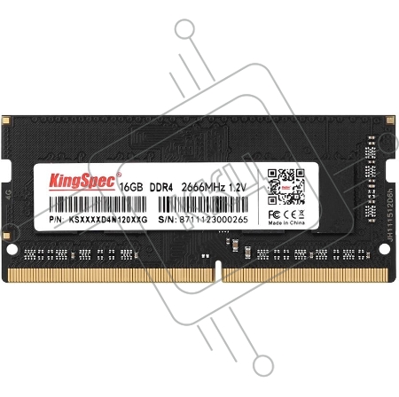 Память DDR4 16Gb 2666MHz Kingspec KS2666D4N12016G RTL SO-DIMM 204-pin 1.35В