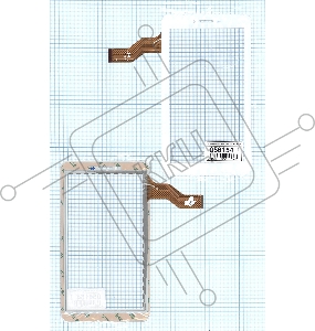 Сенсорное стекло (тачскрин) HC186104H1-FPC837DRGT910, белое
