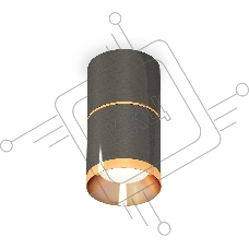 Светильник Ambrella Light XS7403081 DCH/PYG черный хром/золото желтое полированное MR16 GU5.3 (C7403, A2072, C7403, N7034)