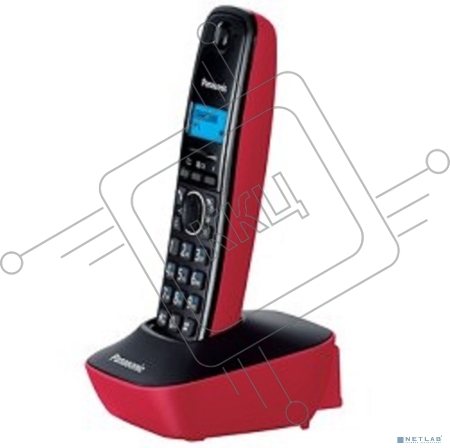 Телефон Panasonic KX-TG1611RUR (красный) {АОН, Caller ID,12 мелодий звонка,подсветка дисплея,поиск трубки}