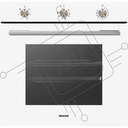 Встраиваемые электрические духовки 60 см Graude Встраиваемые электрические духовки 60 см Graude/ 594 х 594 х 569 мм,5 режимов нагрева,Решетка для жарки,Максимальная температура: 250°C,Полезный объем: 73 л,Система охлаждения рабочей камеры,Таймер автоматич