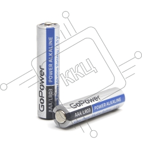 Батарейка GoPower LR03 AAA BL2 Alkaline 1.5V (2/24/480) блистер (2 шт.)