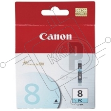 Картридж струйный Canon CLI-8PC фото-голубой, 490 стр, для iP6600D, iP6700D, MP970, Pixma Pro9000, Pixma Pro9000 Mark II