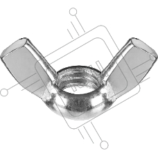 Гайка DIN 315 барашковая, M12, 5 кг, оцинкованная, ЗУБР