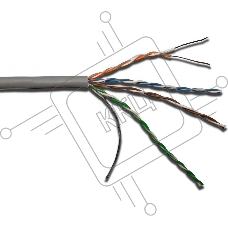 Кабель информационный Lanmaster LAN-5EUTP-PT-LSZH-GY кат.5е U/UTP не экранированный 4X2X24AWG LSZH внутренний 305м серый