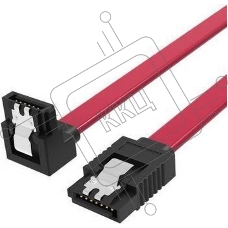 Кабель Vention SATA 3 M/SATA 3 M угол 90 с защелками, красный - 0.5 м KDDRD
