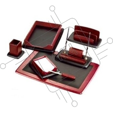 Настольный набор Good Sunrise M7LF-1 (7 предметов) красное дерево дерево/МДФ красный/черный