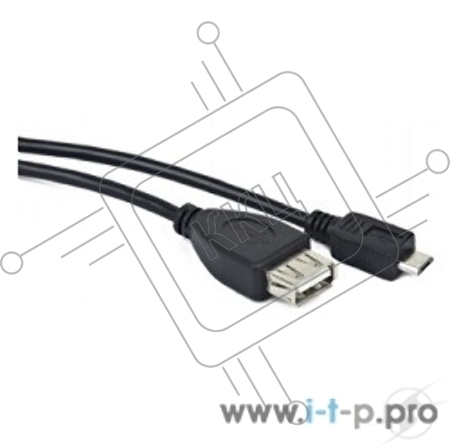 Кабель Gembird/Cablexpert A-OTG-AFBM-001 AF/MicroBM, Кабель USB 2.0 OTG  , 0.15м, пакет 