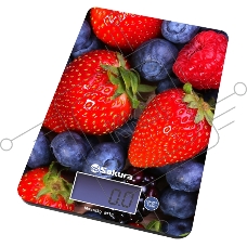 Весы кухонные Sakura SA-6075B 8кг элек ягоды