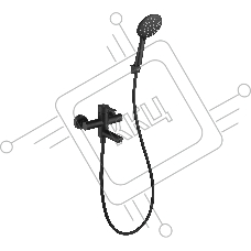SUS124BL-009E Смеситель для ванны, ø35